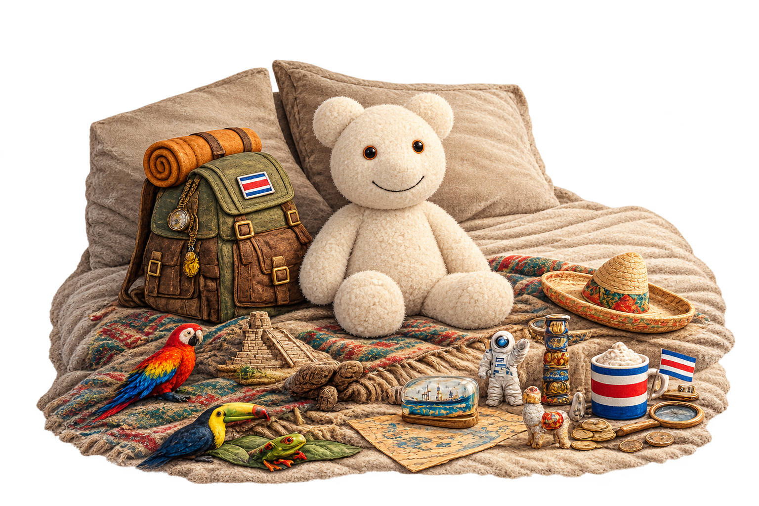 Teddy Trappitt with his treasures